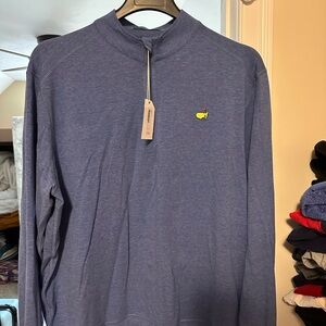 Peter Millar Blue Zip Up Sweater
